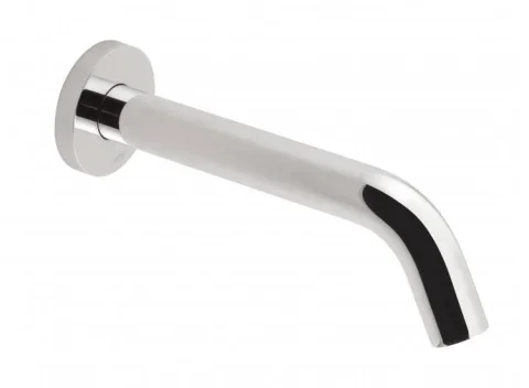 Vado I-tech Infra-red Spout Wall Mounted With Round Back Plate Mains Or Aa Battery Operated Chrome detail view - Image 2