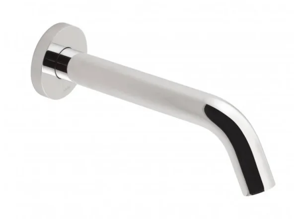 Vado I-tech Infra-red Spout Wall Mounted With Round Back Plate Mains Or Aa Battery Operated Chrome detail view - Image 2