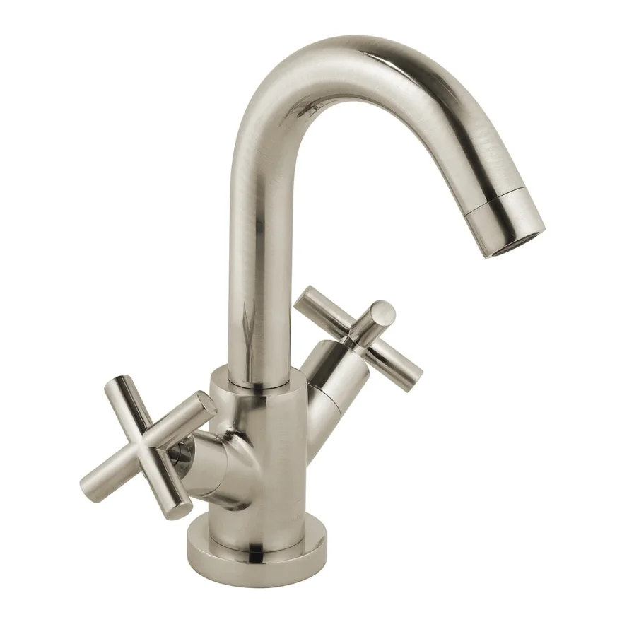 Vado Individual Elements Mono Basin Mixer Brushed Nickel product image - Image 1