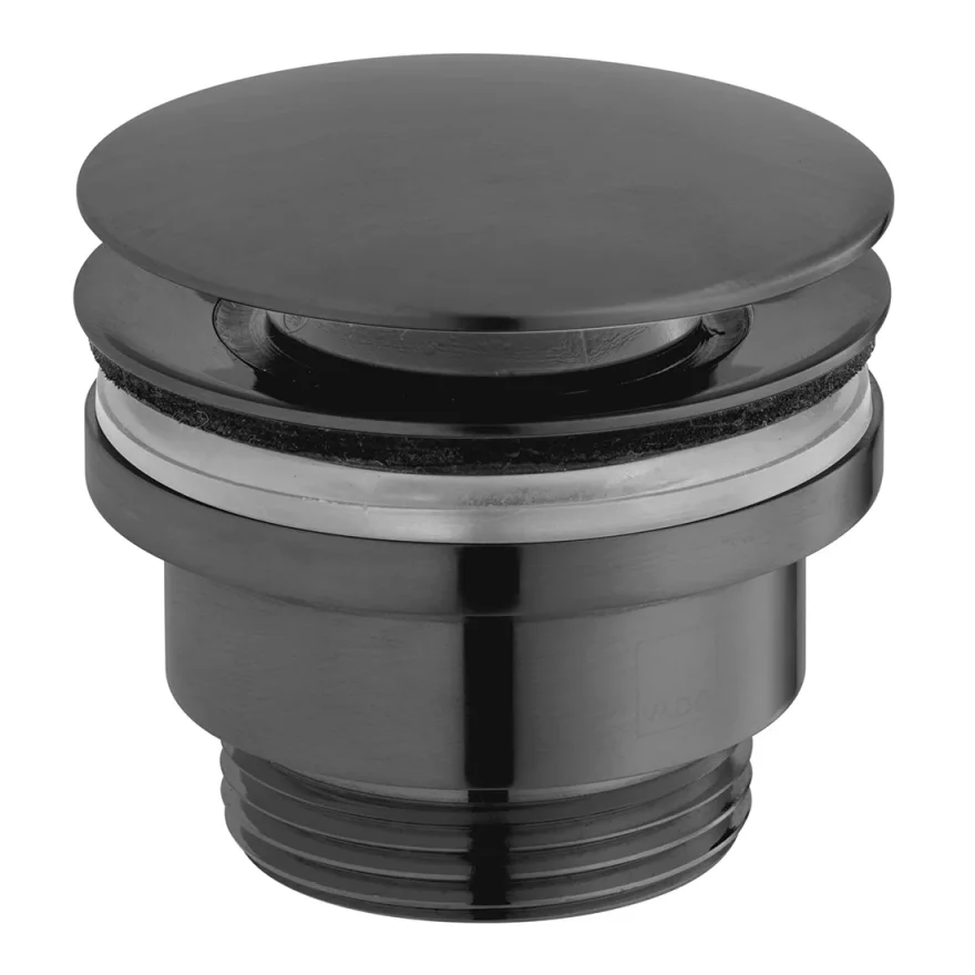 Vado Individual Universal Basin Waste Brushed Black product image - Image 1