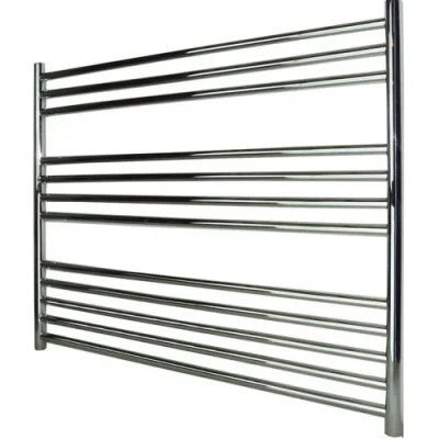 Vogue Pearl Towel Radiator Heating Only - Polished Stainless Steel 800X1000