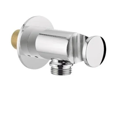 Crosswater Golf Wall Outlet With Handset Holder Chrome detail view - Image 2