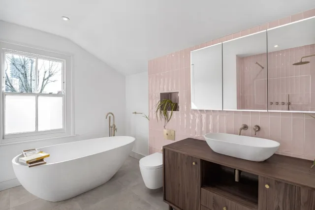 Two Stylish Bathrooms In South East London